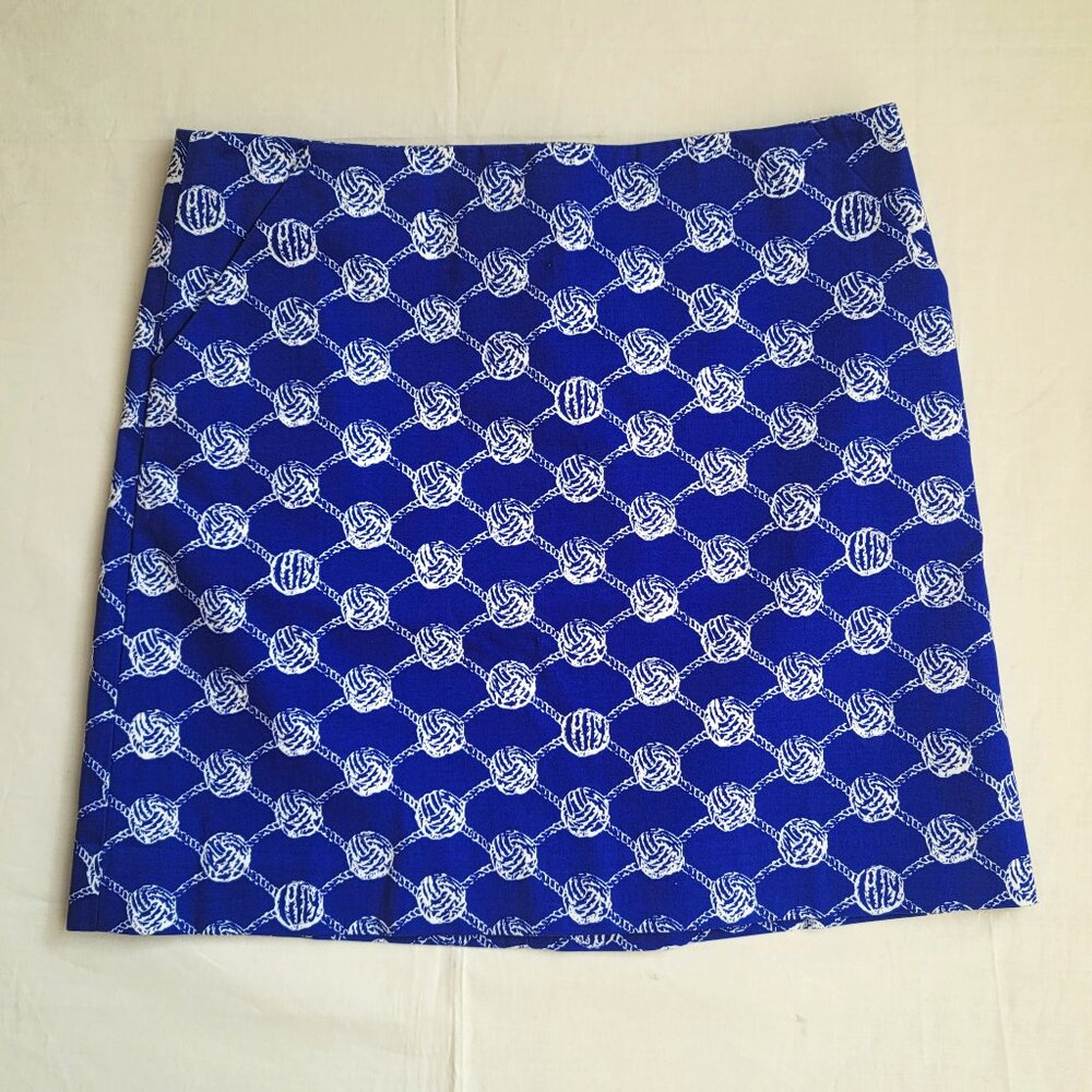 Lilly Pulitzer Nautical Knot Summer Preppy Boat Beach Vacation Resort Skirt 12